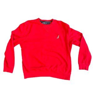 Red Nautica Crewneck Sweater